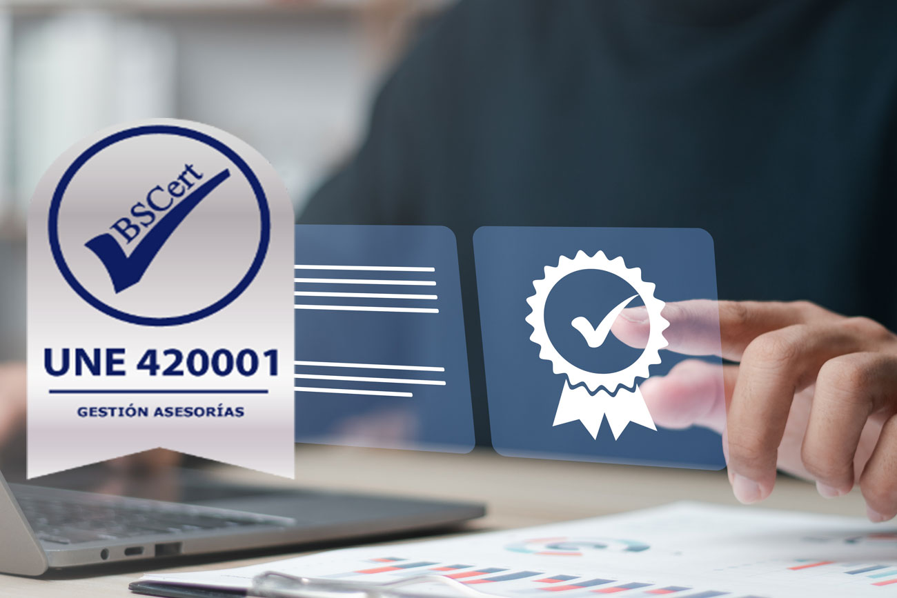 Imagen de la noticia MIBOR ASESORES, primera asesoría navarra en obtener el certificado de calidad UNE 420.001